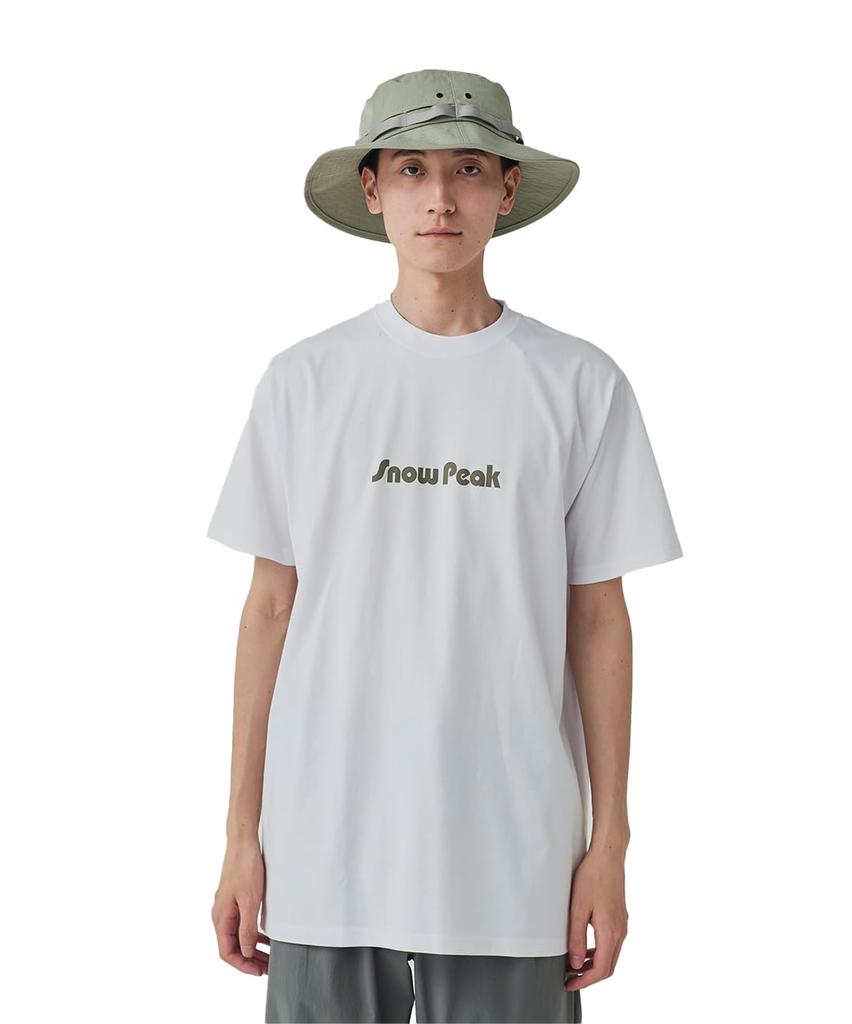 Snow Peak Unwind T-Shirt, Size L, White, TS-25SU105, Perfect for Festivals, Camping, and Outdoor Activities