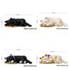 Figurine Cat Sleeping With Resin Material For Micro Garden Decor And Use Gift