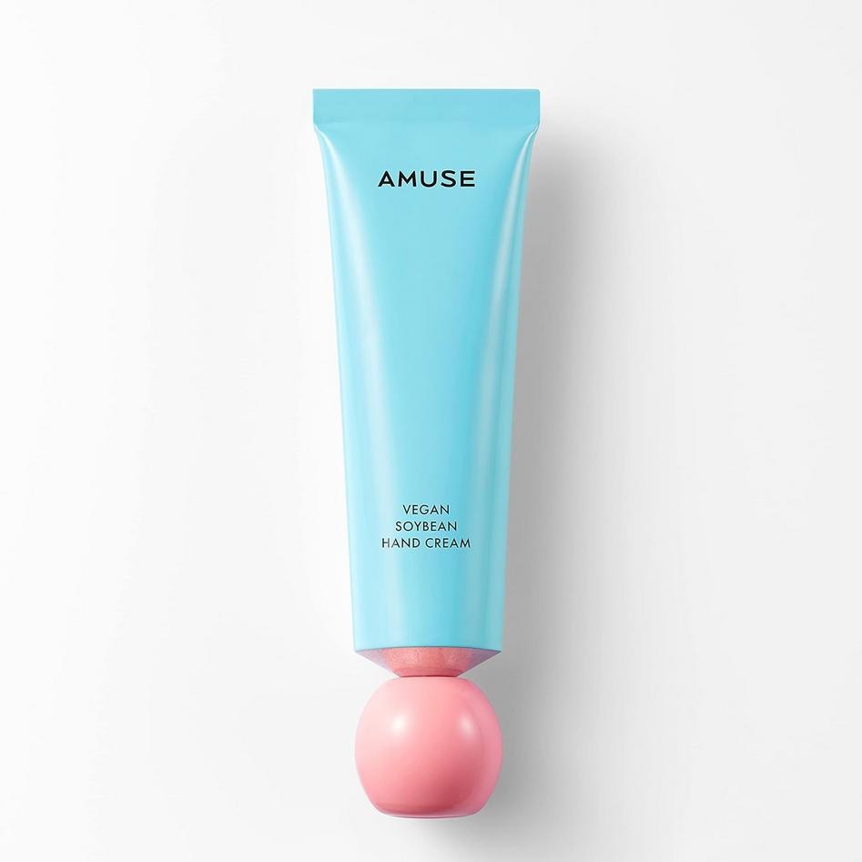 AMUSE Wegański Krem do Rąk z Soi 50ml/ Energia Przyjemność Wolność/ Kojący, Nawilżający, Odżywczy, Koreańskie Kosmetyki, Kbeauty