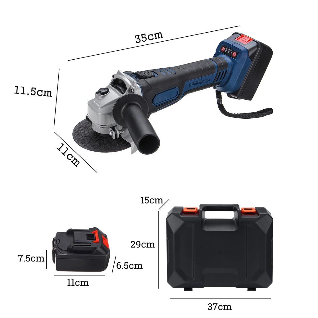 29800mAh 218VF Cordless Brushless Electric Angle Grinder 3 in 1 Polishing Grinding Cutting Machine Engraving Woodworking