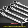 Reversible Double Head Ratchet Wrench Set for Automotive Repair