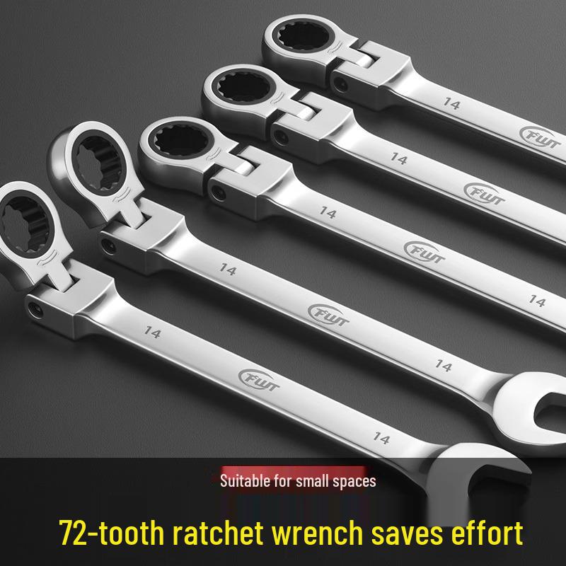 Reversible Double Head Ratchet Wrench Set for Automotive Repair