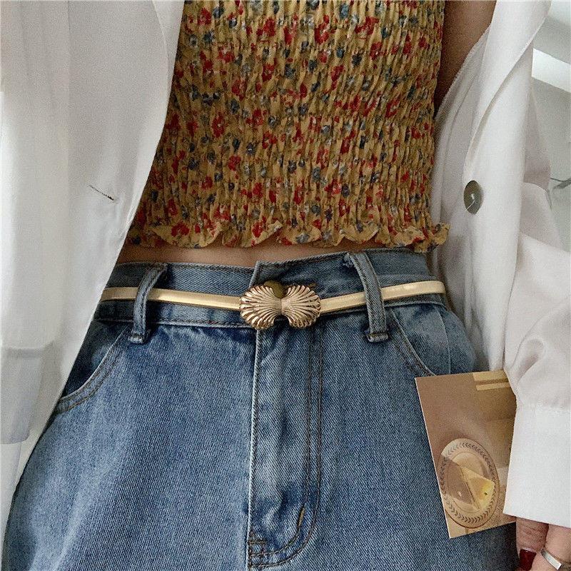 Elegant Metal Spring Waist Chain With Sparkling Fox Pendant For Women Fashion Accessories