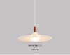 Nordic Walnut Three-Head Pendant Light for Dining, Bar, or Bedroom, Vintage UFO Style