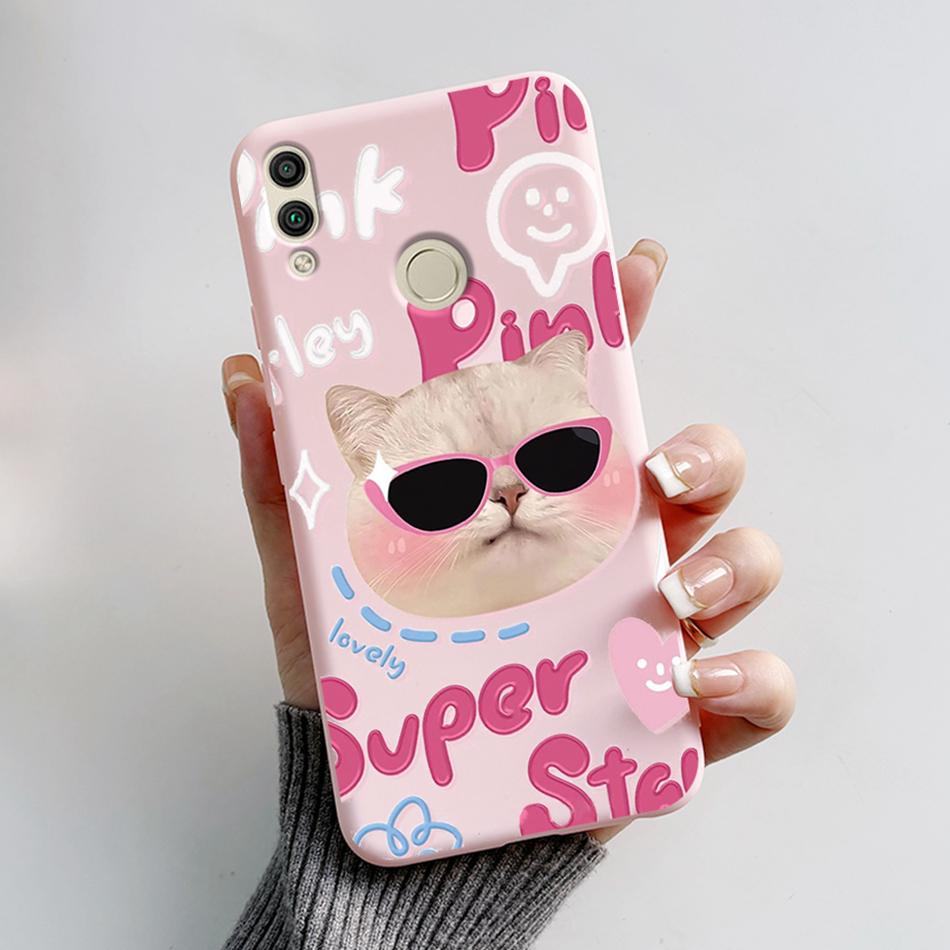 For Huawei Honor 8X Case Honor8X JSN-L22 JSN-L21 Bear Phone Case Soft TPU Cover Funda For Honor 8C BKK-L21 BKK-LX1 Honor8C Capa