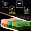 Guitar Fret Erasers Fret Polishing Abrasive Rubber Block, Fret Cleaning Polish Kits for Fretwire String, Set of 5 Grits