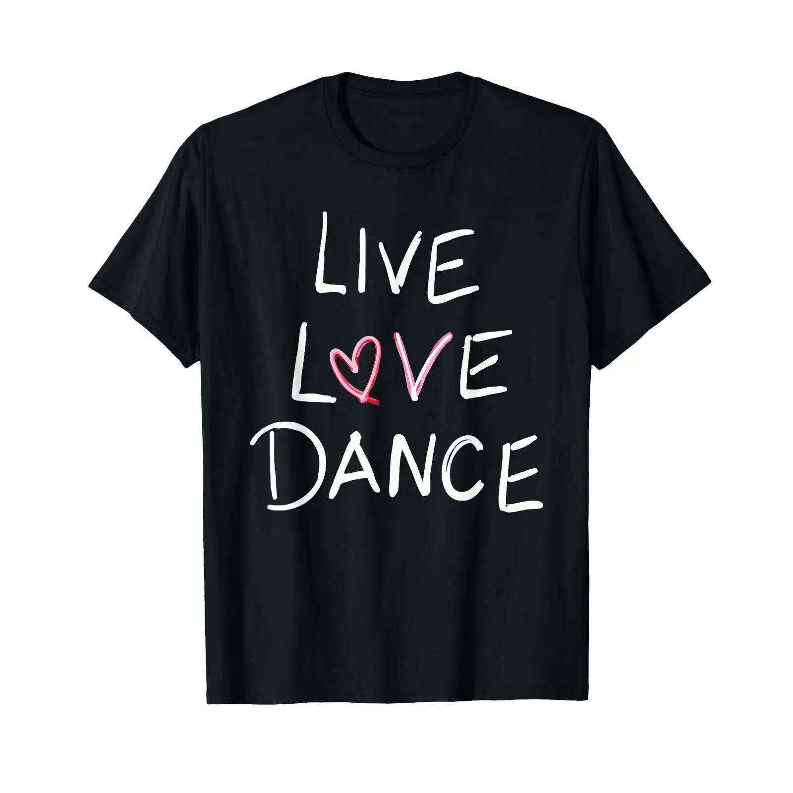 

Women s Sweet Salsa Live Love Dance T Shirt black S vintage Washed Unisex fashion homme Breathable graphic Versatile Stylish 5XL різнокольоровий