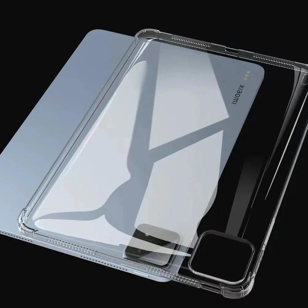 

Прозрачный чехол для Xiaomi Pad 6S Pro 12.4 2024 Противоударный чехол TPU Airbag Силиконовый чехол Funda для Xiaomi Pad 6S Pro 12.4 дюймов 2024 чистый