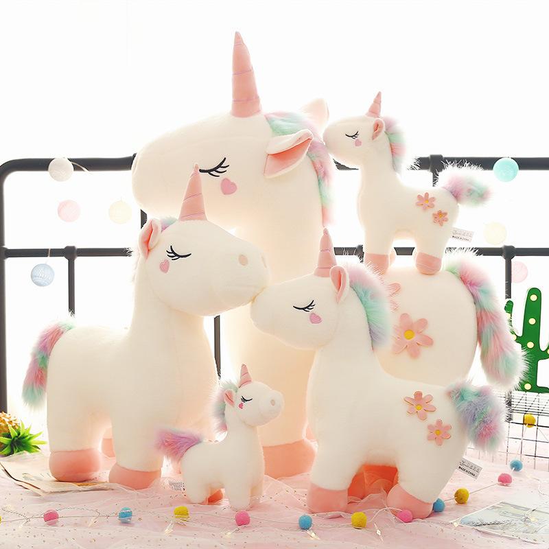 Dream Unicorn Pony Multi-functional Pillow Elastic Fabric Full of Girl Heart Doll Children's Birthday Gift