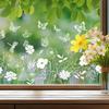 Spring Window Stickers: Electrostatic Butterfly & Flower Design