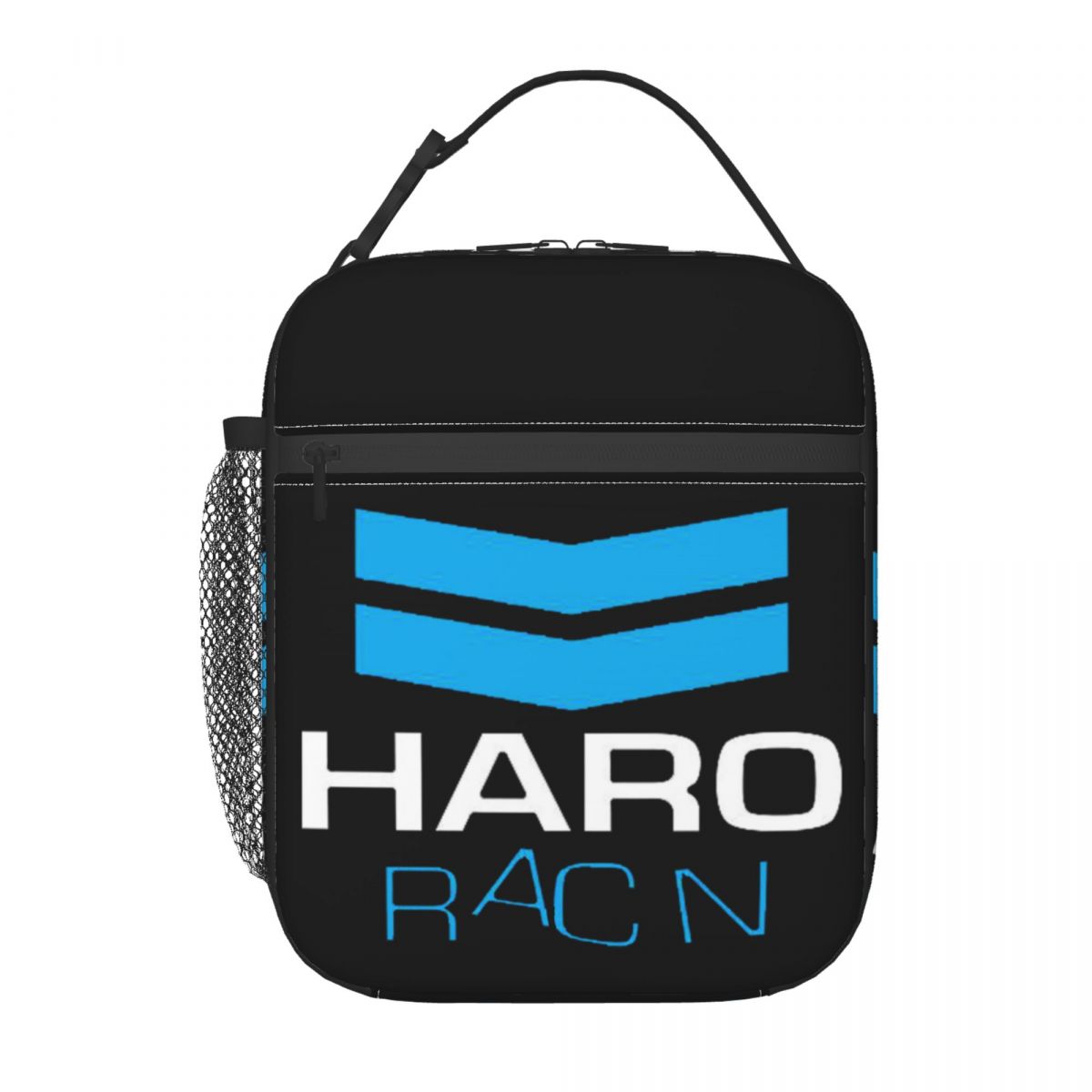 Haro Racn Bluewhite - Sac à déjeuner isotherme BMX Old School pour enfants, glacière scolaire, boîte alimentaire thermique, sac fourre-tout pour déjeuner, conteneur One Size