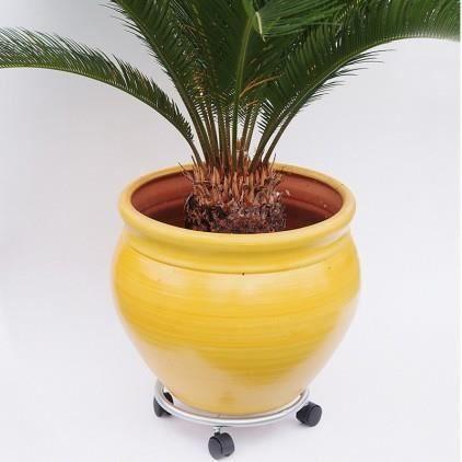 Chariot à plantes - 35x6,5cm - Métal - Gris clair