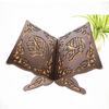 Eid Mubarak Bookshelf Wooden Islam Bible Books Storage Display Rack Retro Stand