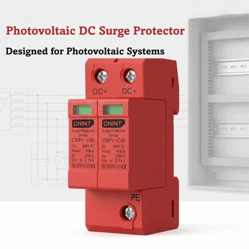 DIN Rail Surge Protective Device PV System Surge Protector DC Low-voltage Arrester Solar PV