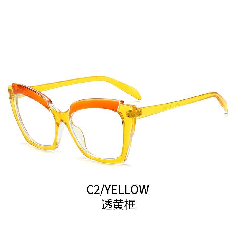Trendy Cat Eye Glasses For Women And Men Blue Light Blocking Fashionable Clear Lens Stylish Pc Frame Eyewear With Chic Accents