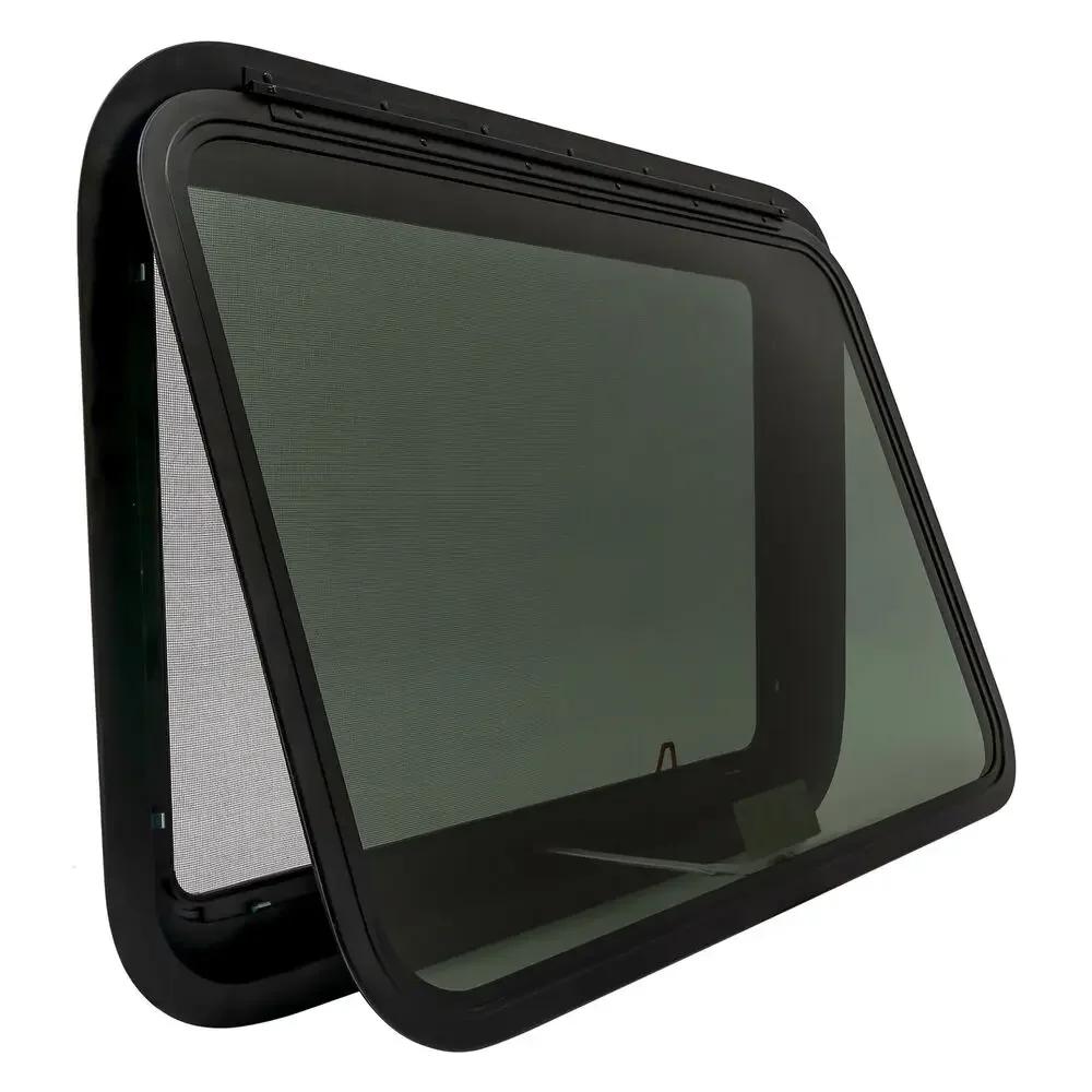 30"x22" RV Exit Window – Push-Out Hatch with Vent for 38-42mm Trailer Wall, Emergency Escape