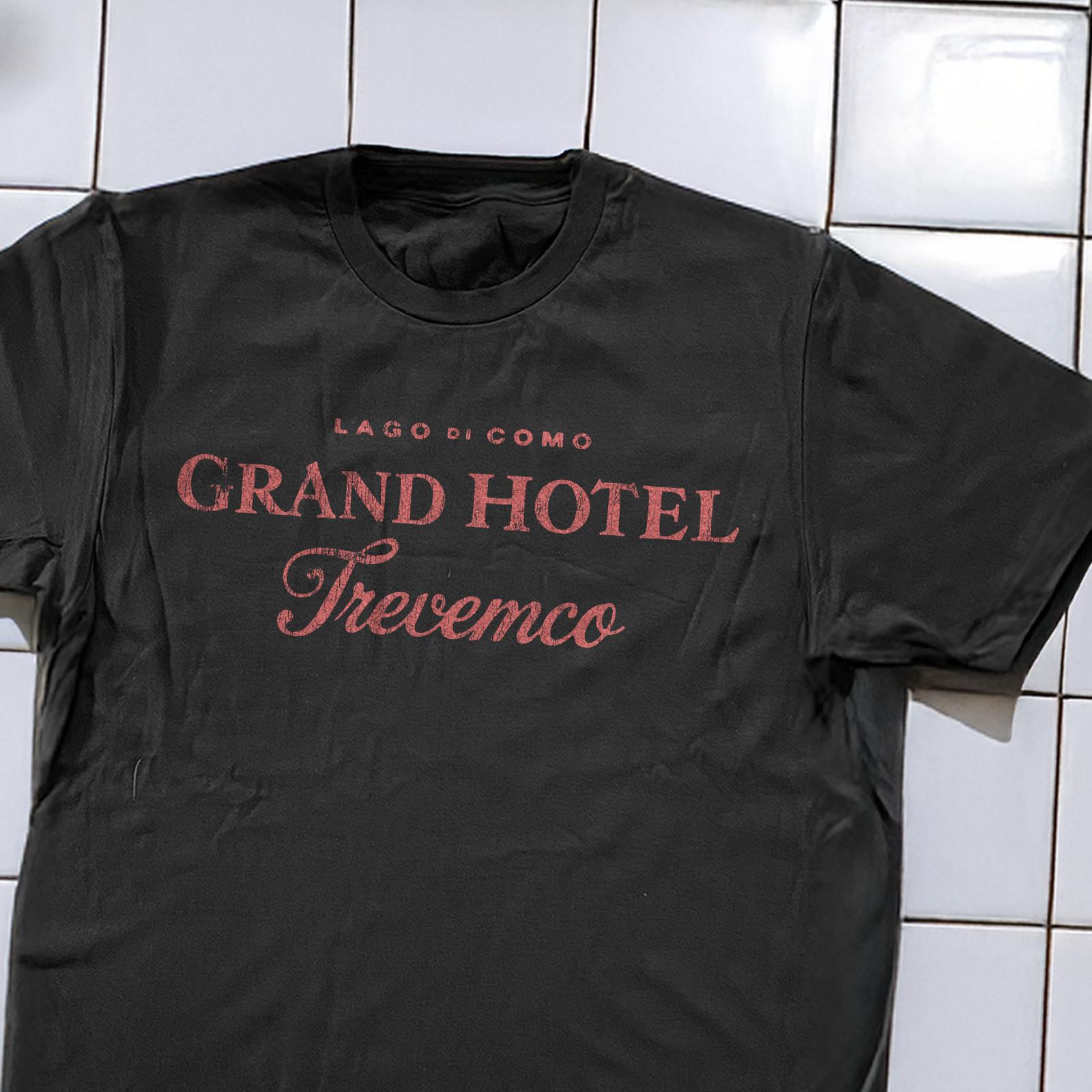 90s Grand Hotel Tremezzo Washed T-Shirt Black XL L