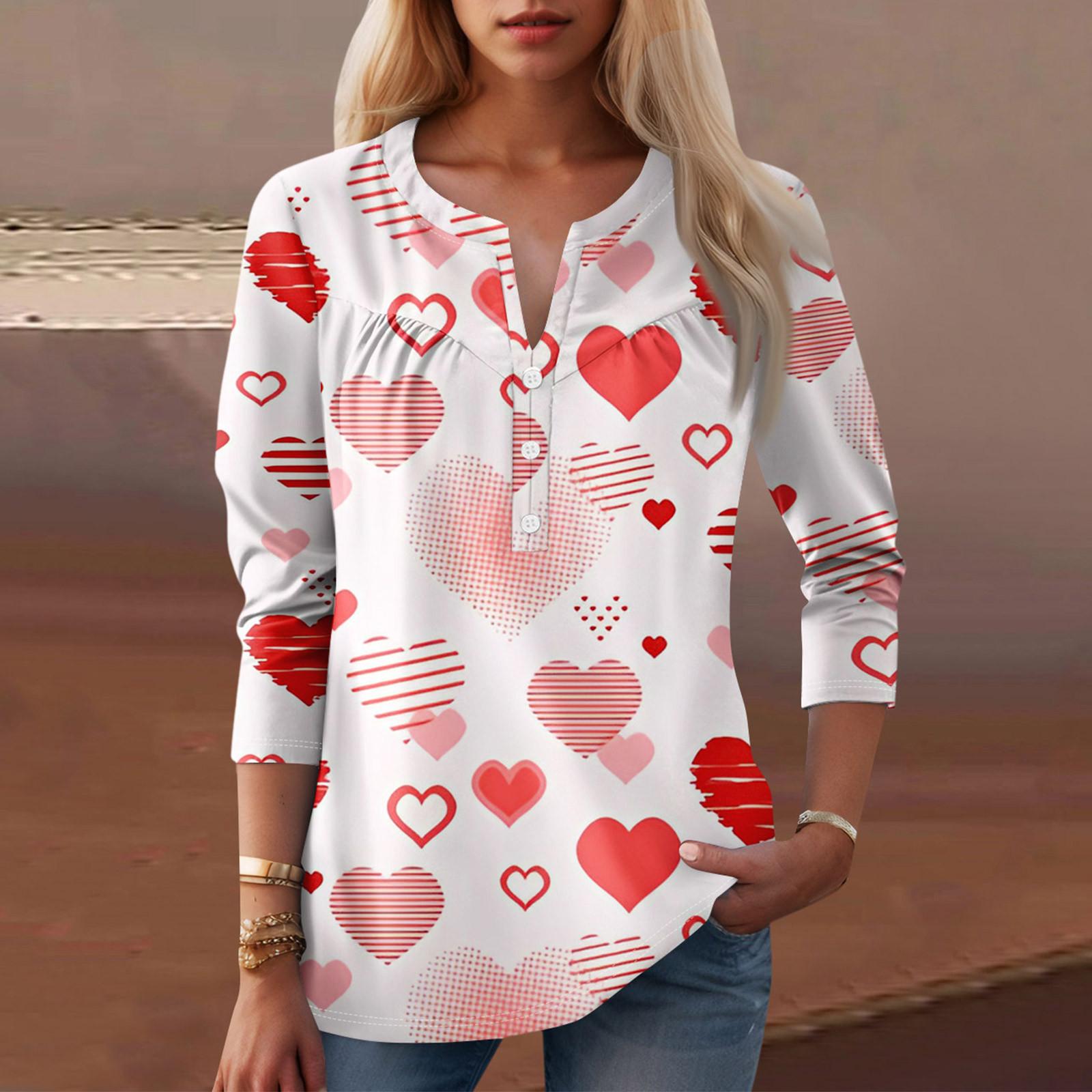 

Жіночий модний повсякденний топ з довгим рукавом і круглим вирізом із квітковим принтом L Кіновар