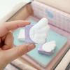 Sweet Angel Wing Fabric Data Cable Storage Clip With Star Print Reusable Portable Earphones Charger Cords Storage Buckle