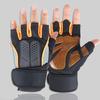 Long Bracers Fitness Half Finger Gloves Men's and Women's Barbell Sports Outdoor Riding Roller Skating Dumbbell Weightlifting Exercise Hands