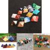 Chakra Pyramid Stone Set With Natural Quartz Crystals For Spiritual Healing And Home Decor