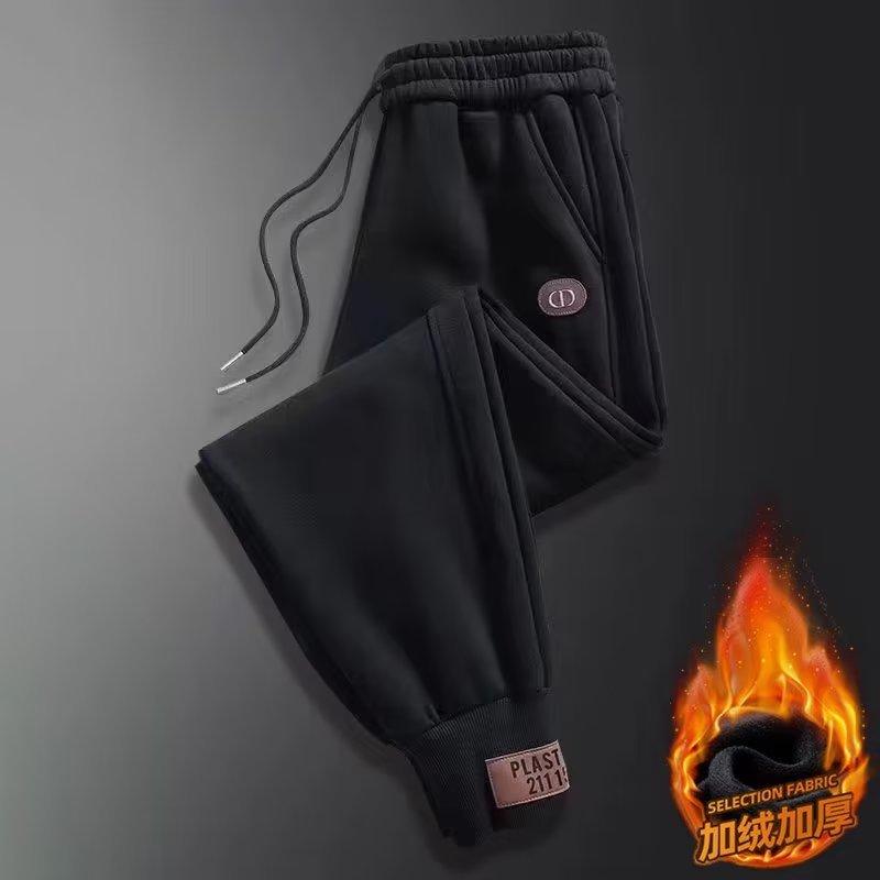

Casual Pants Men s Autumn and Winter Fleece Thickened Large Size Men s Sweatpants Versatile Trend Loose Sweatpants M