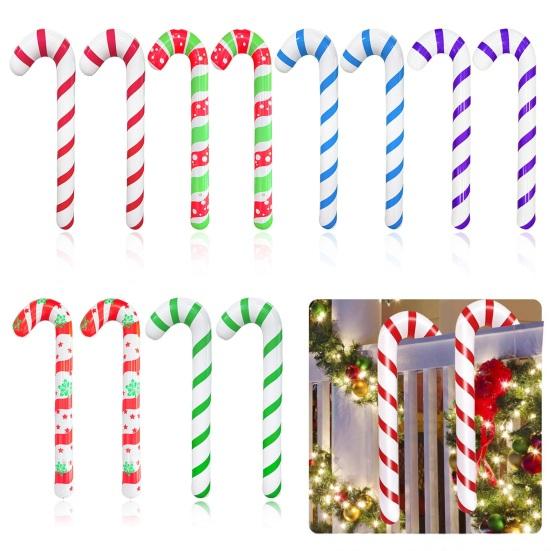 Candy Canes Balloons for Christmas Decorations Large Candy Sticks