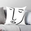 Abstract Face One Line Pillowcase Polyester Linen Velvet Creative Zip Decorative Throw Pillow Case Sofa Cushion Cover