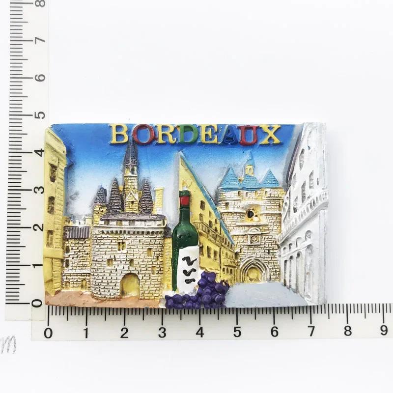 Französische Paris-Kühlschrankmagnete, Martinique, Provence, Korsika, Menton, Bordeaux, Alpen, Bretagne, touristische Souvenirs, Kühlschrankaufkleber