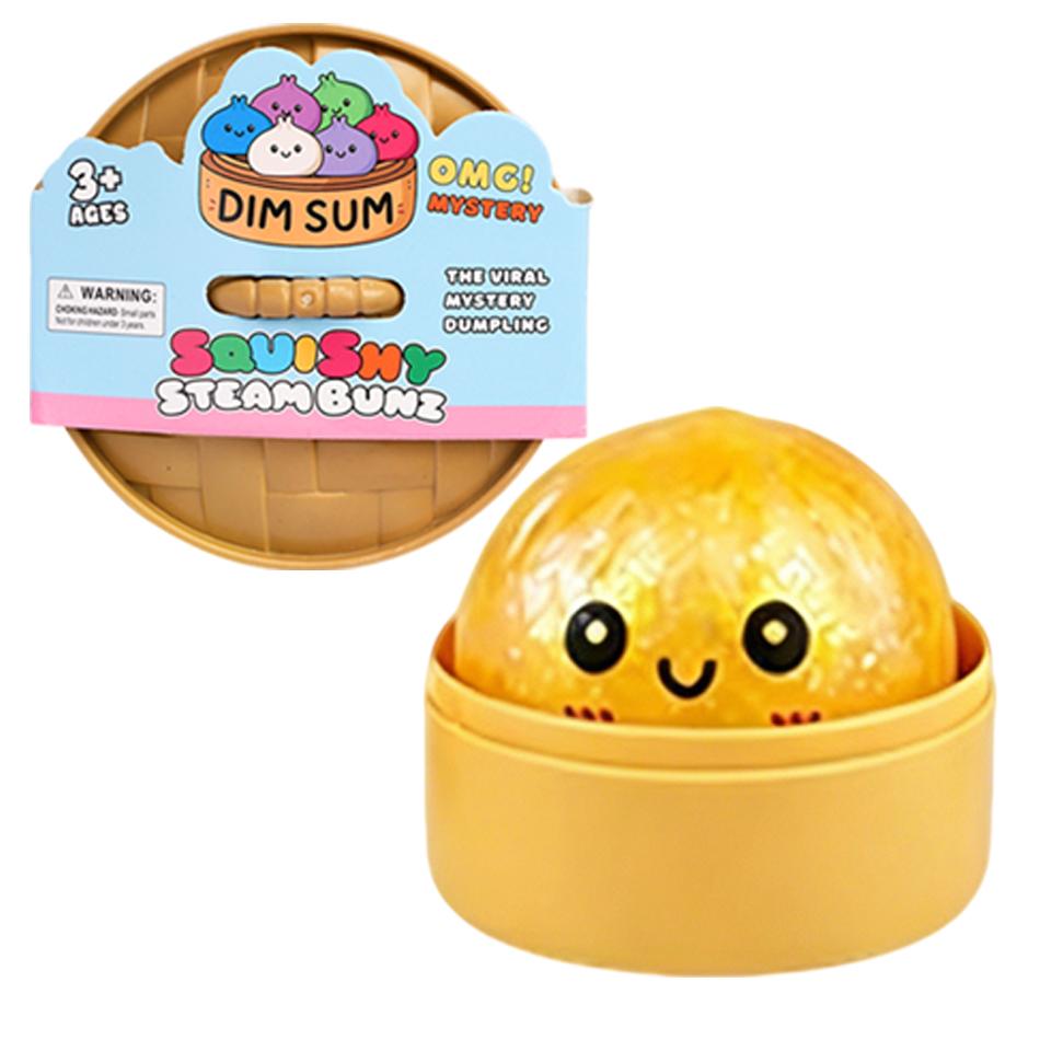 Blind Box Colorful 4 Styles Glitter Dumpling Glitter Dumpling Squishy With Box Dumplings Sensory Squeeze Toy For Stress Relief