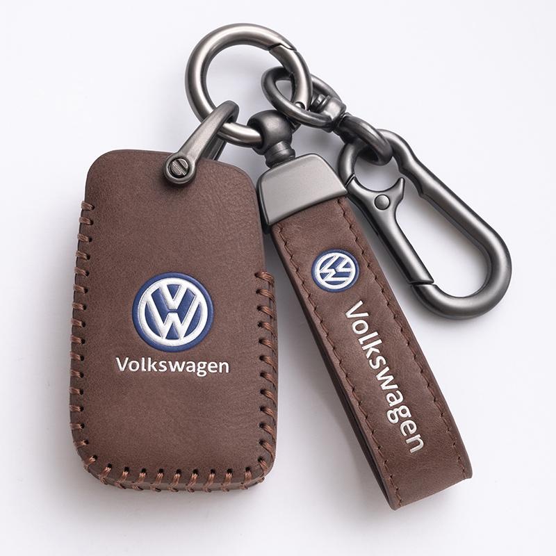For VOLKSWAGEN Bil smart nøkkeldeksel Etui Skall Fobholder Beskytter for VW Polo A7 Kodiaq Seat Ateca Leon Golf 7 MK7 VII Tiguan a