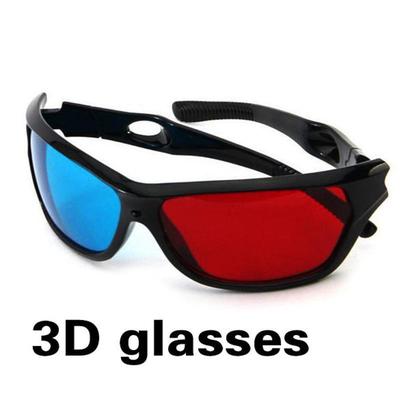 Game Movie DVD 3D Glasses Black Frame For Dimensional Anaglyph Red Blue Glasses