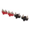 4Pcs Battery Power Stud M6 Dual Distribution Terminal Junction Post Block Bus Bar for Cars RVs Boats Trucks DC 12 To 48V