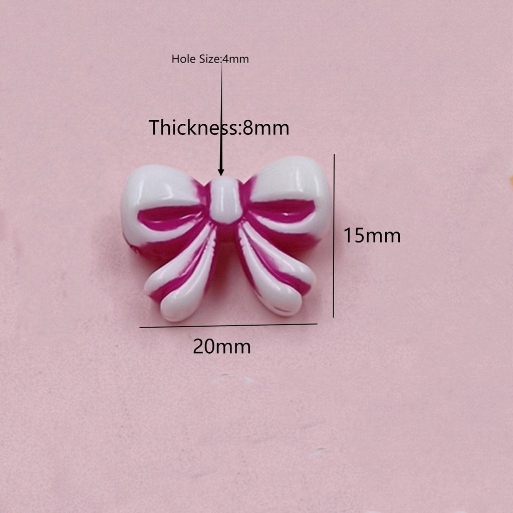 Articole de petrecere acasă Mărgele DIY lucrate manual 30 buc/pungă Arc Brățară Colier Acrilic Panglică