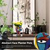 Abstrakter Gesicht Übertopf Harz Abstraktes Gesicht Blumentöpfe Für Tisch Dekorative Blumentöpfe Pflanzenbehälter Wohnaccessoires