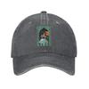 Gothic Vampire Halloween Haunted Mansion Baseball Caps Snapback Washed Denim Hats Casquette Streetwear Baseball Cowboy Hat