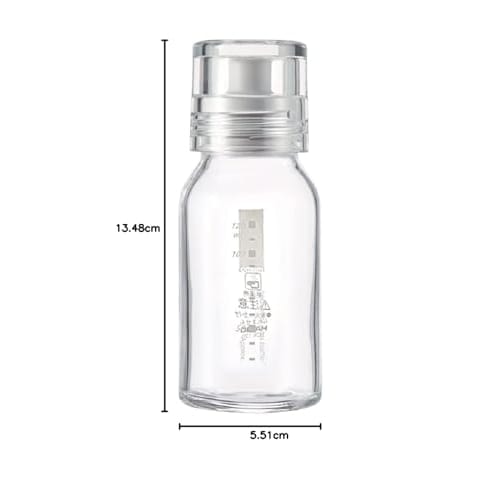 HARIO Slim Dressing Bottle, 120ml, Can be used with boiling water, Pale Gray, DBS-120-PGR