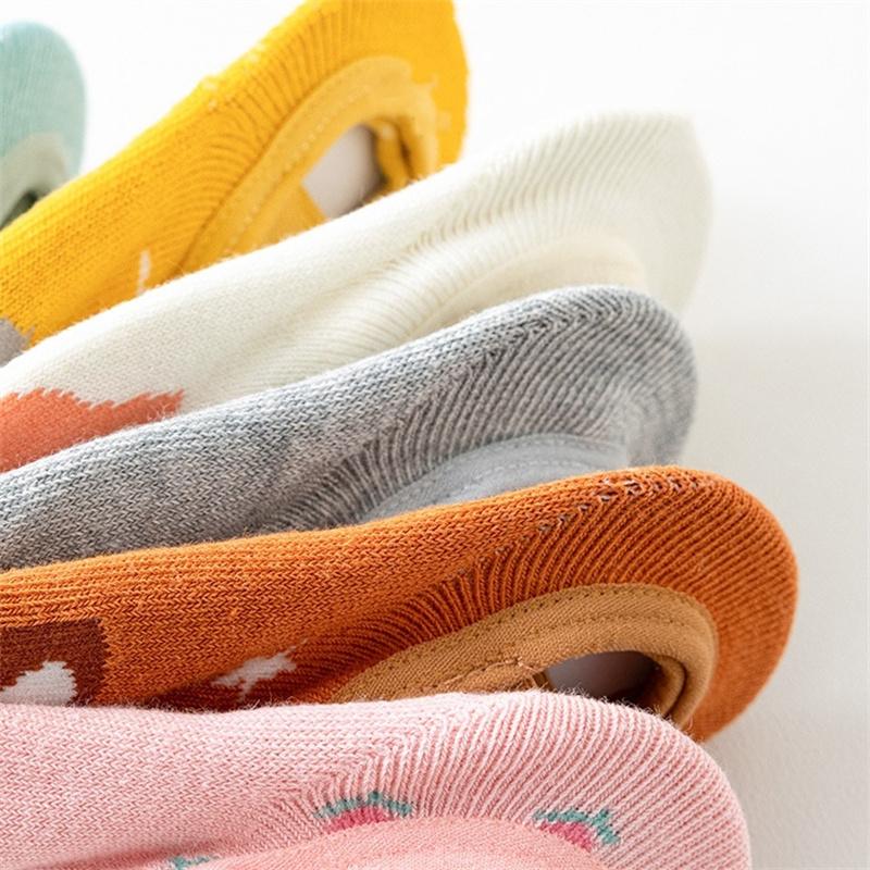 Spring Newborn Socks Kids Anti Slip Floor Socks With Rubber Soles Autumn Baby Boy Girl Cartoon Printed Comfortable Socks 0-3Yrs