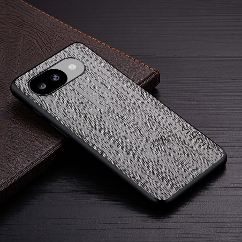 Case for Google Pixel 10a 9a 5A 5 4A 5G 4 4 XL funda Straight Wood Grain PU Leather phone cover for google pixel 10a case