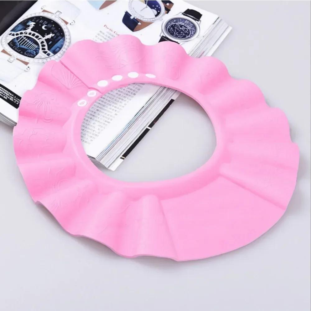 

EVA Baby Shower Soft Caps Adjustable Hair Wash Hat For 0-6 Years Children Shampoo Bathing Shower Protect Head Cover