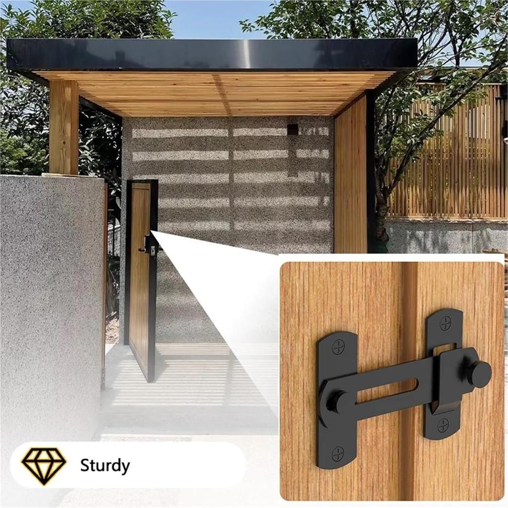 Flip Latch 8 Pcs Stainless Steel Sliding Barn Door Lock Multi-Purpose Hardware Gate Latches Safety Latches for Wooden Furniture Window Closet for