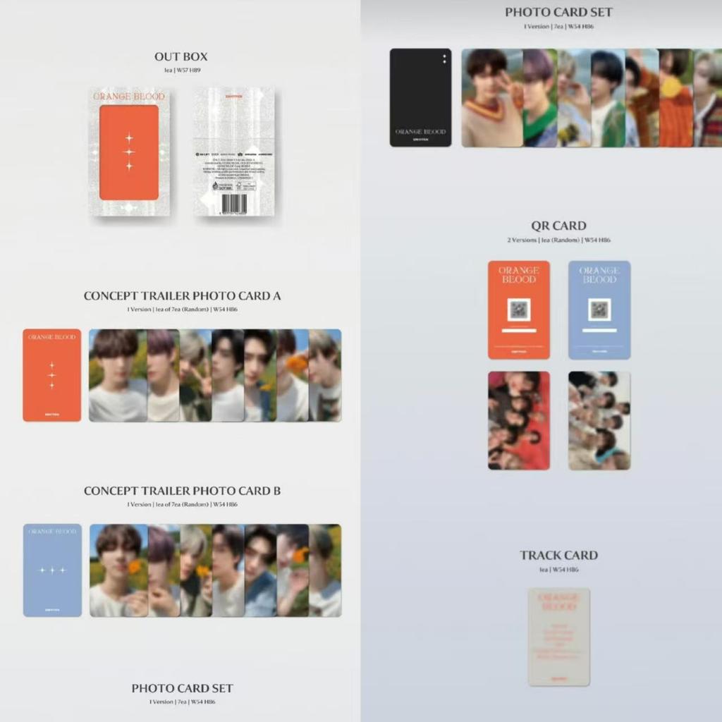 Enhypen the Mini 5th Album Orange Blood (Weverse Ver.)