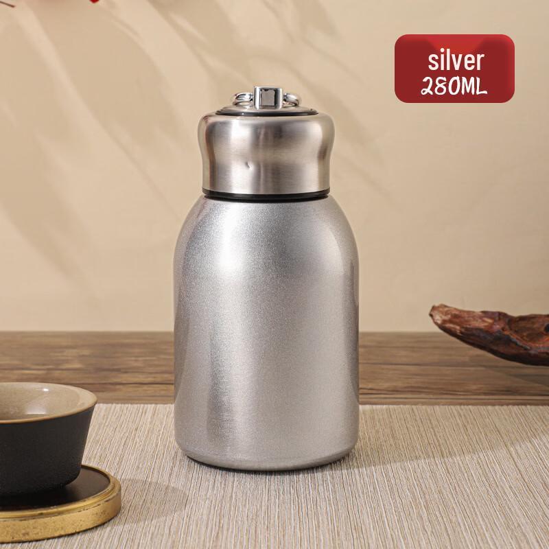 Changqi Portable Kids  Insulated Silver Pocket Cup