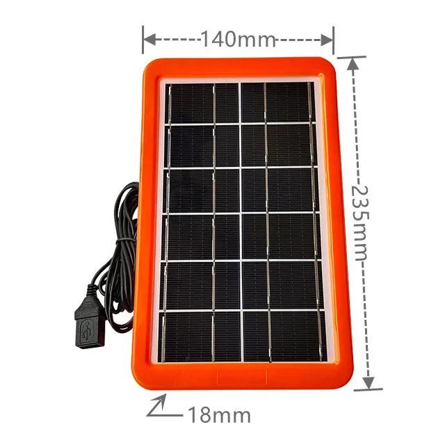 

5 В/6 В резиновая рамка 3 Вт/3,5 Вт солнечная панель удобная зарядка водяной насос источник питания для путешествий на открытом воздухе пыле- и водонепроницаемость