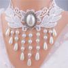 Gothic Lace Choker Necklace Women Minimalist Black Punk Collar Chain With Floral Snake Alloy Pendant