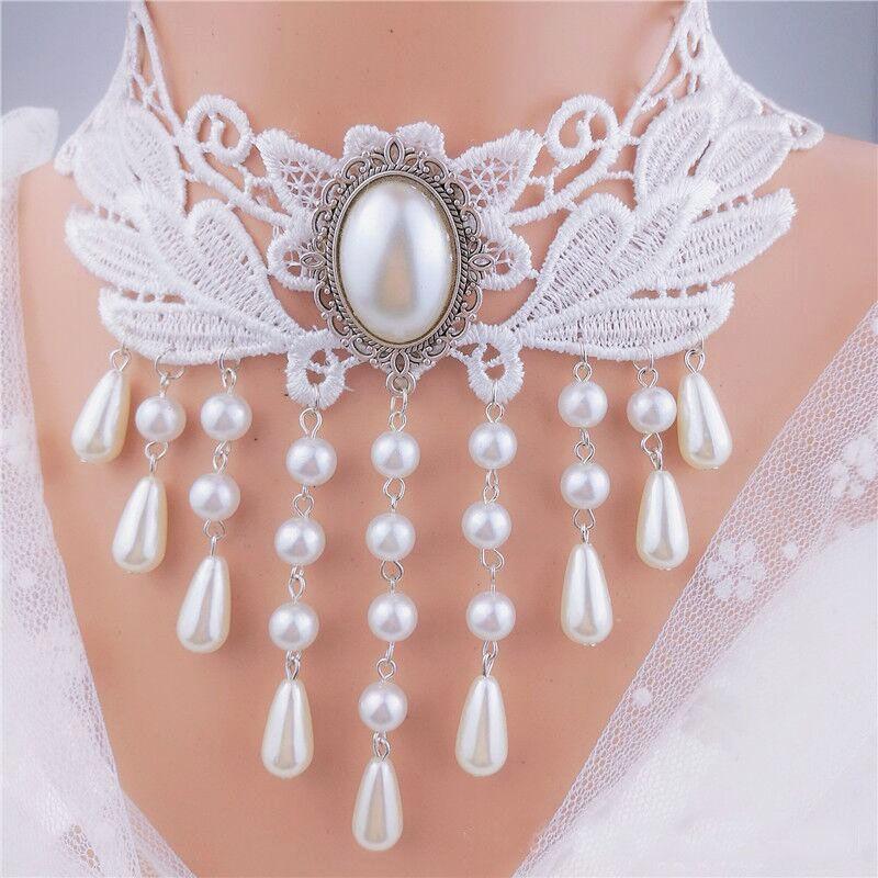 Gothic Lace Choker Necklace Women Minimalist Black Punk Collar Chain With Floral Snake Alloy Pendant
