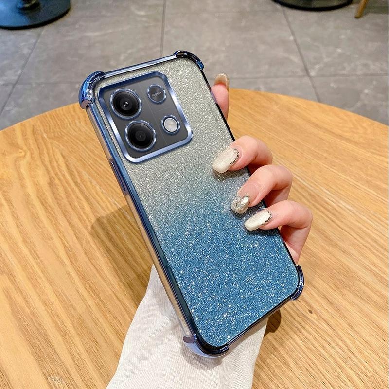 Xiaomi 11ultra mobile phone case electroplated glitter POCO F1 four corners anti-drop Xiaomi 11TPro protective case