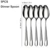 5/25pc Stainless Steel Tableware Star Diamond Shaped Tableware Set Knife Fork and Spoon Dessert Dinnerware Wedding Favour