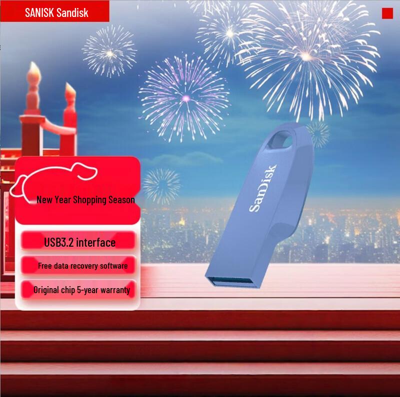 SanDisk CZ550 USB 3.2 Secure Flash Drive 64GB