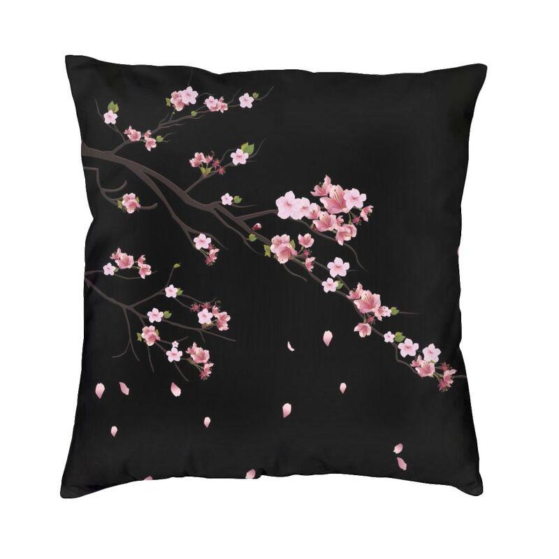 Watercolor Sakura Cherry Blossoms Pillow Case 40X40Cm Home Decoration Japanese Floral Modern Cushion Cover Car Pillowcase